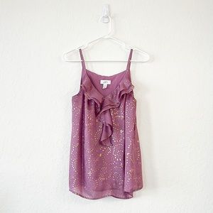 Ann Taylor Loft Top with Ruffle Detail Size Small